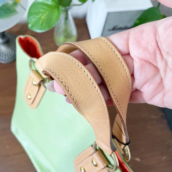 Maurizio Taiuti Green Leather Mini Bucket Bag Italy NWT - Picture 9 of 16